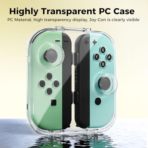 IINE Mini Storage Case for Joy-con, Portable Dust-Proof Protective Box Compatible with Nintendo Switch/OLED Joy-Con, Joy-con Travel Case with Magnetic Closure