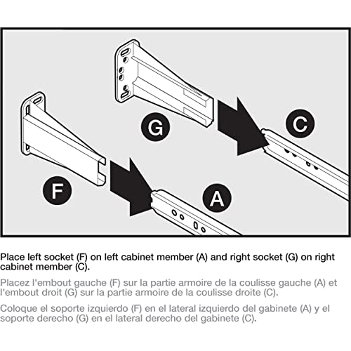 Face-Frame Socket Set for Bottom Mount Drawer Slides
