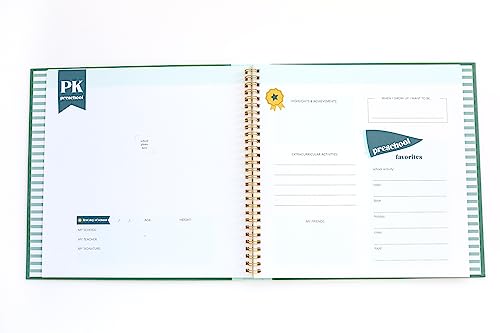 The School Memory Book: A Timeless School Years Memory Book for Preschool - 12th Grade Memories, Keepsakes and Cherished Moments (Storage Pocket Included)