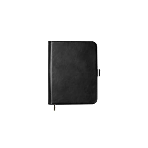Orbitkey Compendium | Beautiful and Secure Notebook Cover | Pen Holder | Hidden Card Storage (Black, A5)