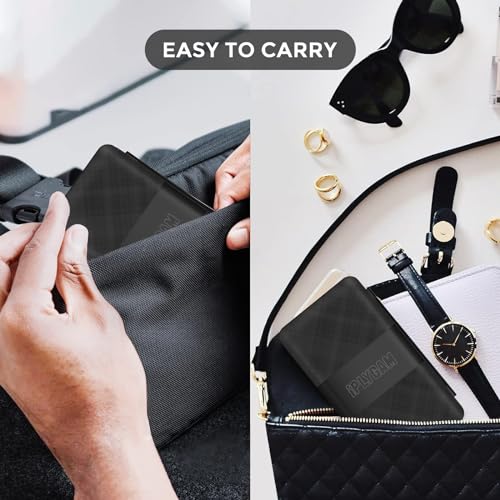 iPLYGAM Switch Game Case Holder for Nintendo Switch & OLED & Lite, Game Organizer Carrying Cases with 72 Cartridge Slots and 72 micro SD Card Storage,Magnetic Closure, Hard Shell Soft Lining,Black