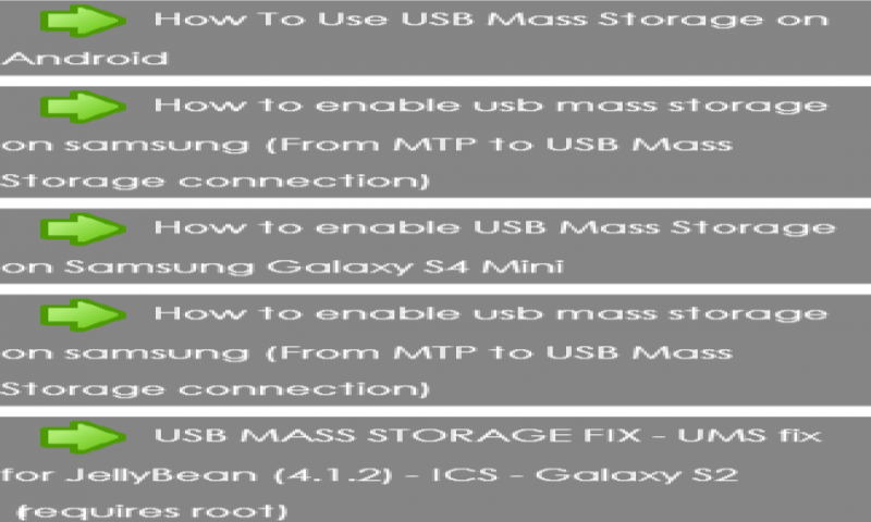 usb mass storage enable