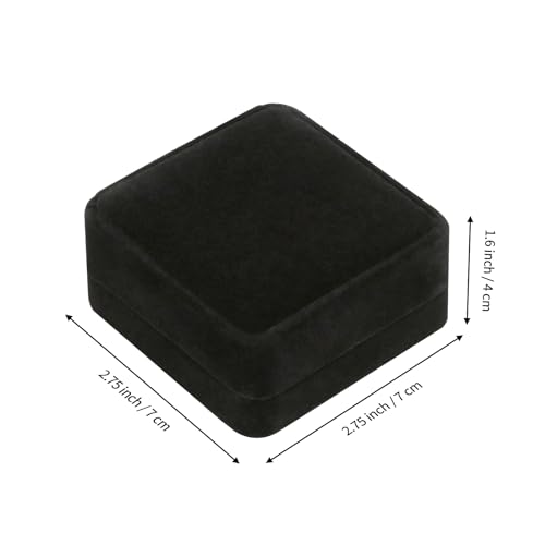 LETURE 6 Pieces Velvet Jewelry Gift Boxes for Necklace Pendant Bracelet Ring Earring, Jewelry Storage Display Case for Christmas Wedding Engagement Birthday Anniversary (Earring Box -6PCS)