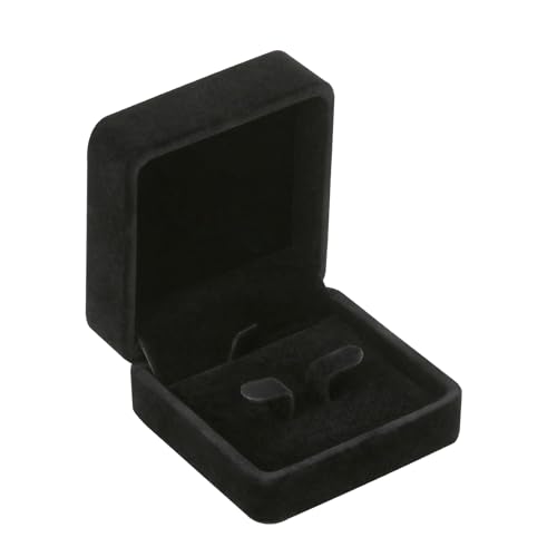 LETURE 6 Pieces Velvet Jewelry Gift Boxes for Necklace Pendant Bracelet Ring Earring, Jewelry Storage Display Case for Christmas Wedding Engagement Birthday Anniversary (Earring Box -6PCS)