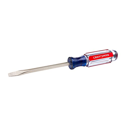 CRAFTSMAN Screwdriver, Slotted, Acetate Handle, 3/16 IN X 4 IN (CMHT65021)