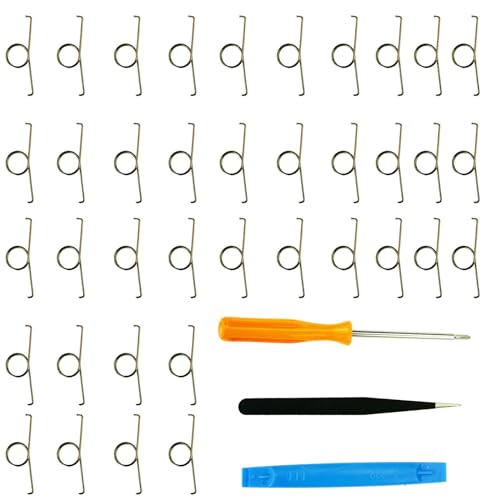 CTHTBZ 50Pcs Replacement L2 R2 Trigger Button Metal Springs Compatible with Playstation PS5 Controller Parts Repair Accessories, With Screwdriver, Tweezer, Open tools