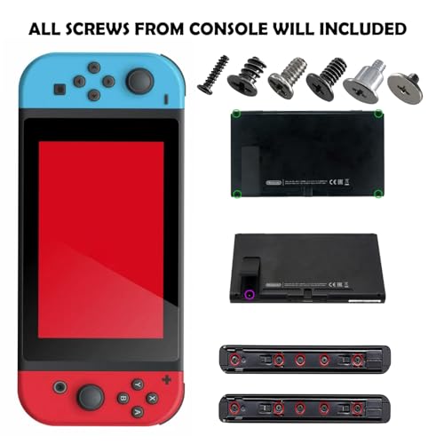 CTHTBZ 40PCS with Tweezer Screwdriver Opening Tools Repair Replacement Kit Full Screws Set for Nintendo Switch Console