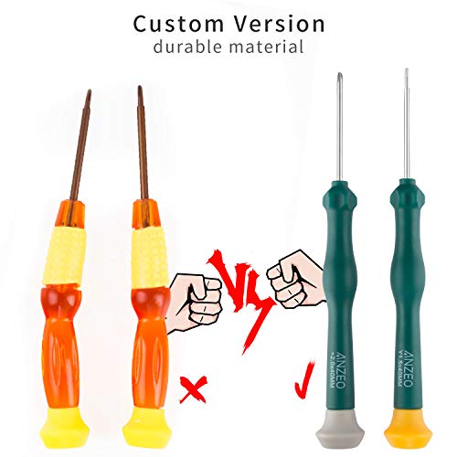 Triwing Screwdriver for Nintendo Switch, Professional Repair Tool Kit for Joy-con Joystick Replacement with Tweezers, Opening Pry Bar & Suction Cup