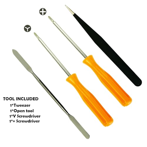 CTHTBZ 40PCS with Tweezer Screwdriver Opening Tools Repair Replacement Kit Full Screws Set for Nintendo Switch Console