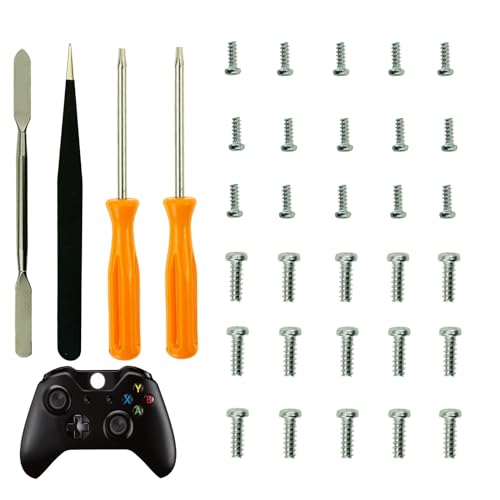 CTHTBZ 30PCS Install Repair Kit Mod Open Shell Tools Torx T8H T6 Screwdrivers Screws for Xbox One, Xbox Series X/S, Xbox One S/X, Xbox Elite Series 2 Core, Xbox 360 Controller