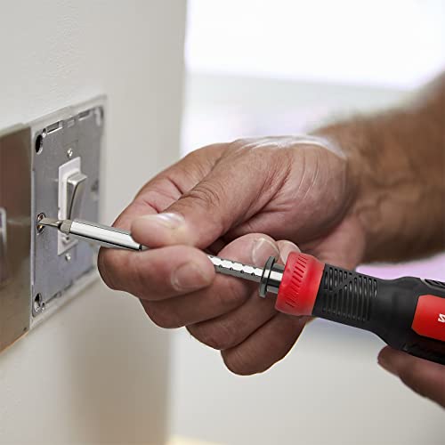 SHARDEN Multi Screwdriver 13-in-1 Screw Driver Adjustable Screwdriver Set Multitool All in One with Torx Security, Flat Head, Phillips, Hex, Square and 1/4 Nut Driver