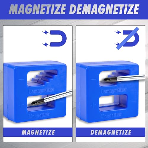 CARTMAN 12 Piece Magnetic Screwdriver Set - 6 Phillips and 6 Flat, Professional Cushion Grip Hand Tools Set