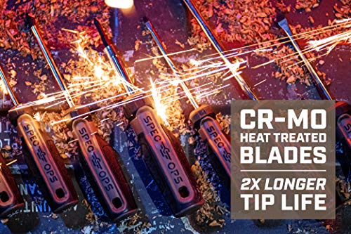 Spec Ops Tools Phillips Screwdriver, 1 x 3", Magnetic Tip, Cr-Mo Steel Shaft, 3% Donated to Veterans