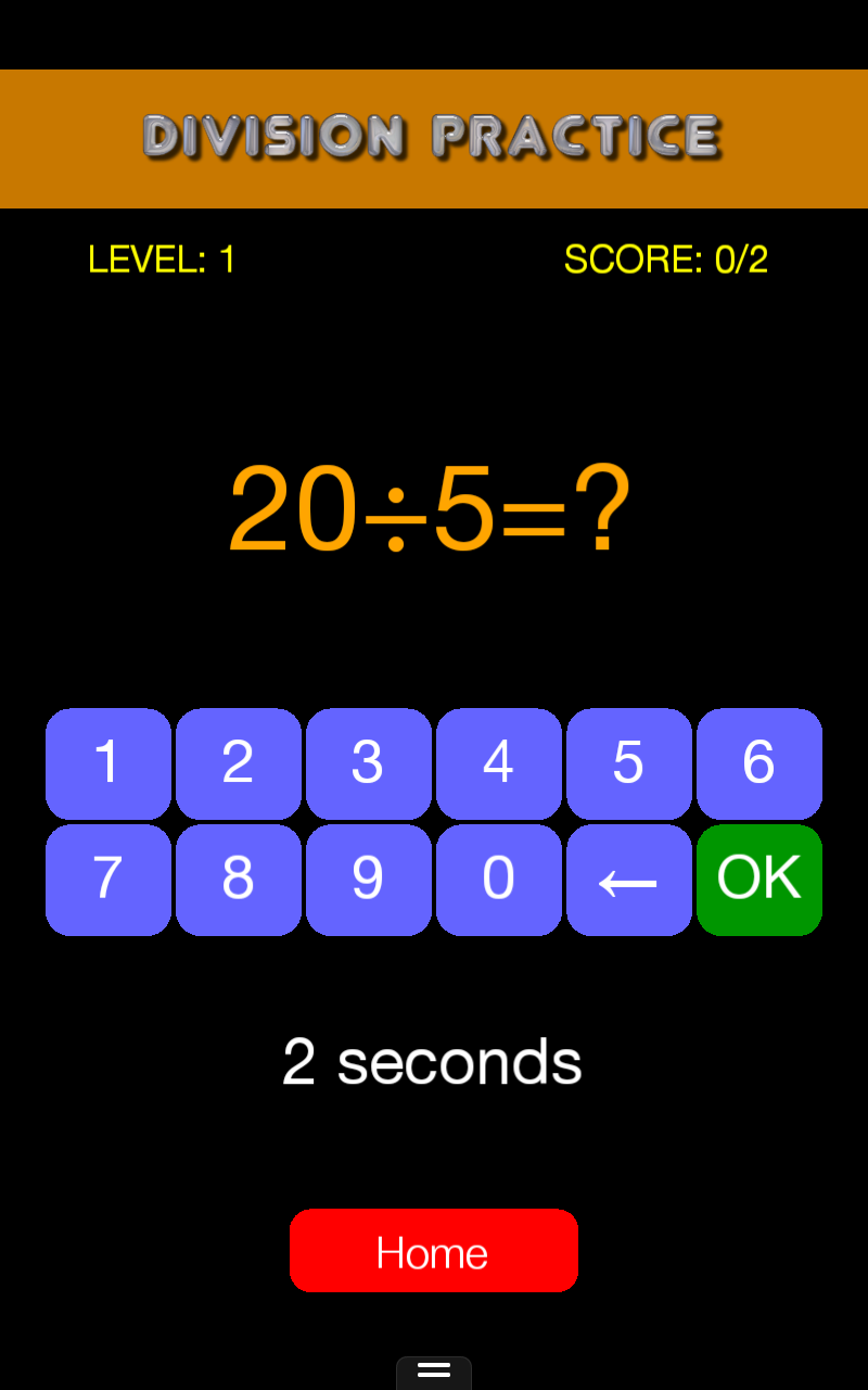 Math Game for Quick Practice and Drills