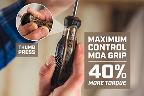 Spec Ops Tools Phillips Screwdriver, 1 x 3", Magnetic Tip, Cr-Mo Steel Shaft, 3% Donated to Veterans