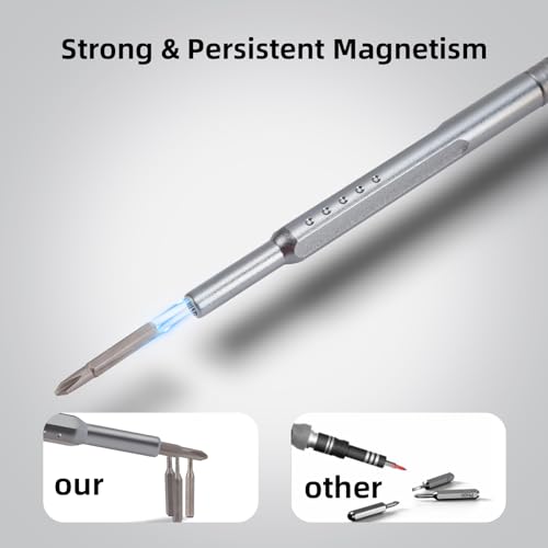 Precision Screwdriver Set, 24 in 1 Small Screwdriver Set, Professional Magnetic Mini Screwdriver Set Suitable for Eyeglass, Watch, Laptop, Computer, Macbook, Game Console, Jewelers