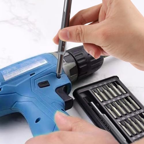 Precision Screwdriver Set, 24 in 1 Small Screwdriver Set, Professional Magnetic Mini Screwdriver Set Suitable for Eyeglass, Watch, Laptop, Computer, Macbook, Game Console, Jewelers