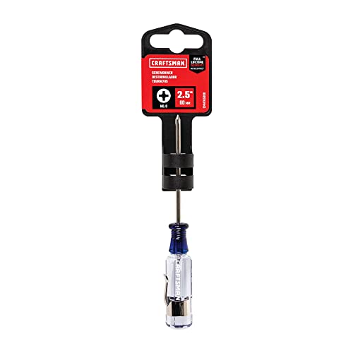 CRAFTSMAN Phillips Screwdriver #0 x 2.5 in., Acetate Handle (CMHT65000)