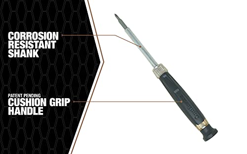 Southwire SD4N1P 4-in-1 Precision Screwdriver with Phillips and Slotted Bits