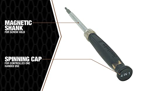 Southwire SD4N1P 4-in-1 Precision Screwdriver with Phillips and Slotted Bits