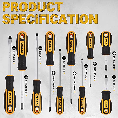 11-piece Screwdriver Set 5 Phillips and 5 Slotted Tips magnetic screwdriver set screw driver work on small screws as well as large. Magnetizer Demagnetizer for Screwdriver Tips Bits and Small Tools