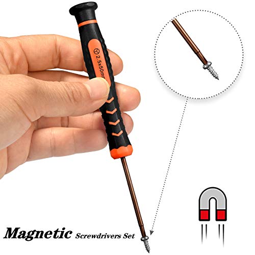 Triwing Screwdriver Set, TECKMAN 4 in 1 Tripoint Screwdriers Repair Kit with 2.0 2.5 3.0 Triwing and Ph00 Phillips Screwdrivers for Nintendo Wii/Gameboy Advance/Gamecube/Switch/Joycon/DS/3DS/NDS/DSi