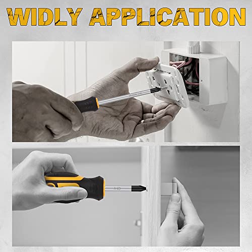 11-piece Screwdriver Set 5 Phillips and 5 Slotted Tips magnetic screwdriver set screw driver work on small screws as well as large. Magnetizer Demagnetizer for Screwdriver Tips Bits and Small Tools