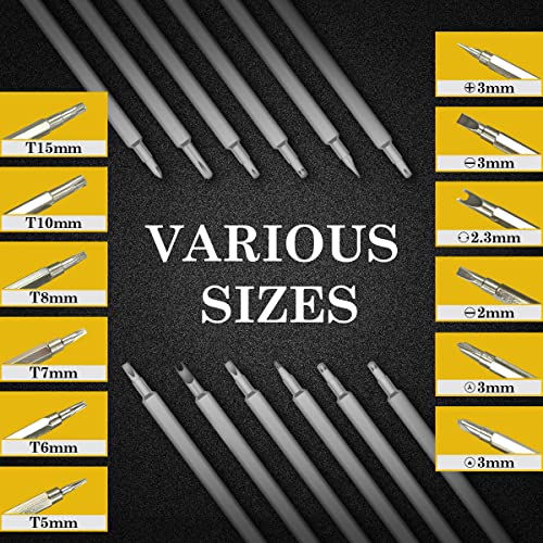 Premium 6-In-1 Screwdrivers Set, Multipurpose Turn Screw, Household Small Driver, Detachable Handle, Alloy Steel Material, SH-083, 12 Sizes by NOSHY