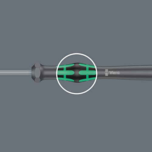 Wera 05118024001 Kraftform Micro 2050 PH Phillips Electronics Precision Screwdriver, PH 1 Head, 80mm Blade Length