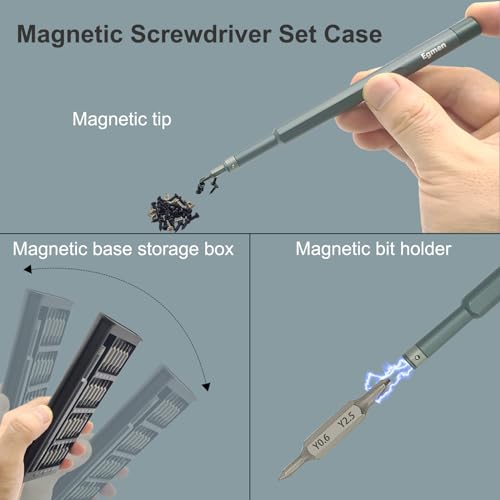 Precision Screwdriver Set, Egmen 49 in 1 Small Screwdriver Set, Magnetic Mini Screw Driver Set with Case Repair Tools Kit for PC, Computer, Electronic, Glasses, MacBook, PS5, PS4, Watch, Tablet, Xbox