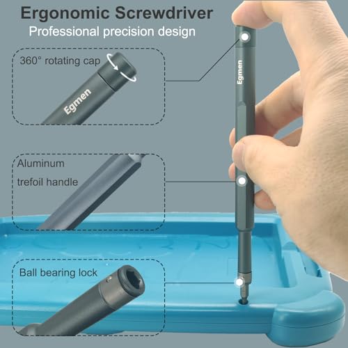 Precision Screwdriver Set, Egmen 49 in 1 Small Screwdriver Set, Magnetic Mini Screw Driver Set with Case Repair Tools Kit for PC, Computer, Electronic, Glasses, MacBook, PS5, PS4, Watch, Tablet, Xbox