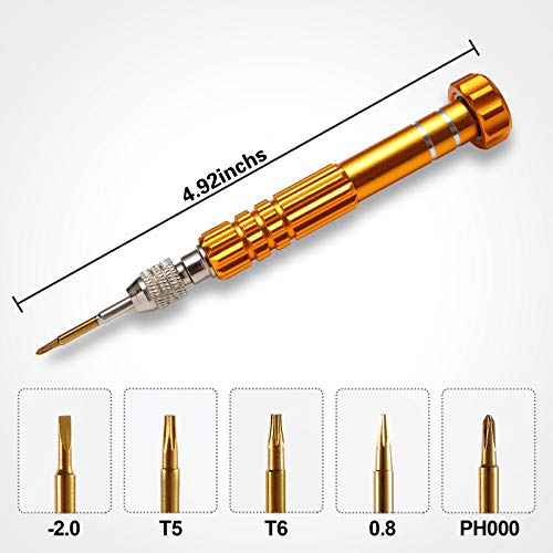 YANPLS Small Screwdriver Watch Glasses Mini Set, Micro Precision Tiny Screwdriver Set Small Screwdriver Set for Electronics Eyeglass