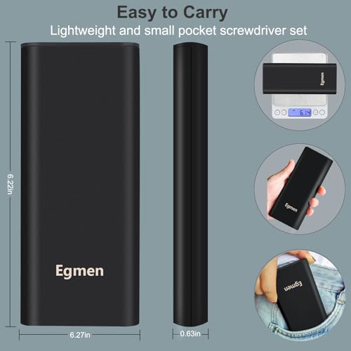 Precision Screwdriver Set, Egmen 49 in 1 Small Screwdriver Set, Magnetic Mini Screw Driver Set with Case Repair Tools Kit for PC, Computer, Electronic, Glasses, MacBook, PS5, PS4, Watch, Tablet, Xbox