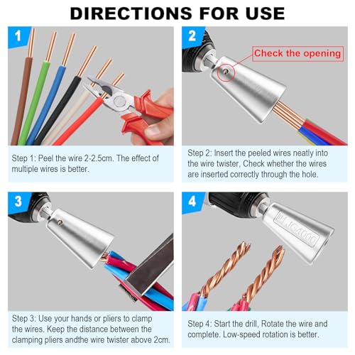 Wire Twister Tool for Power Drill Rotation