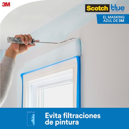 ScotchBlue Painter's Tape Original Multi-Surface Painter's Tape, 1.88 In. x 60 Yds, Blue, Paint Tape Protects Surfaces & Removes Easily, Painting Tape for Indoor and Outdoor Use (2090-48NC)