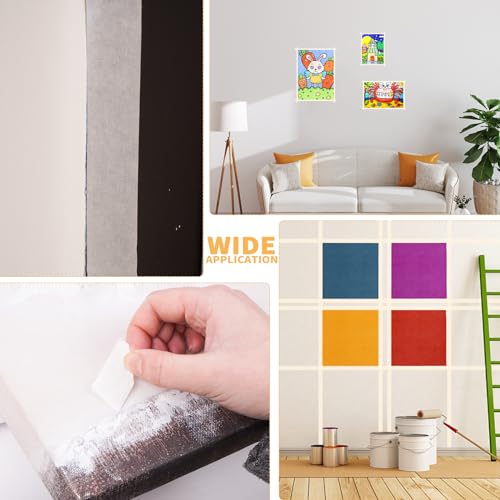 4 Pack Masking Tape, White Painters Tape, Artist Tape for Wall, Painting, Home, Office, School Stationery, Arts, Crafts 0.4" 0.6" 0.8” 1” x 55yds, 220 Yard in Total