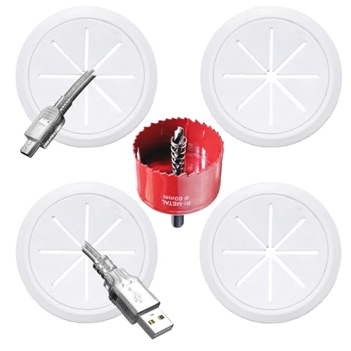 TV Wire Hider Kit with 4 Pass Throughs