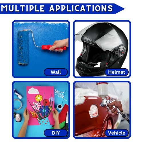 DOAY Blue Painters Tape 1/2 Inches x 30 Yards - Multi Surface Use - 120 Yards Total - 4 Rolls