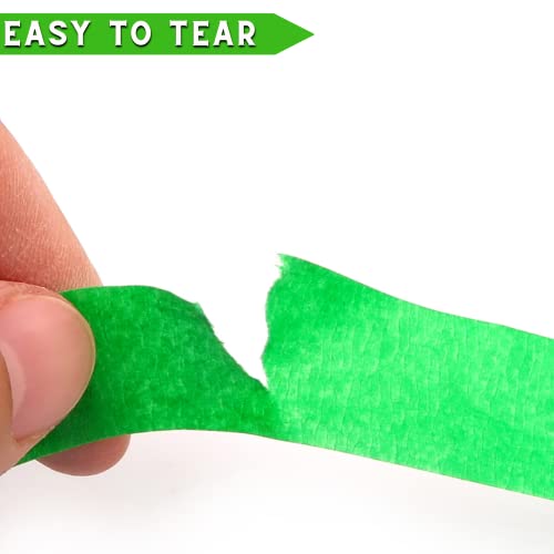 DOAY 5 Rolls Pinstripe Tape - Masking Tape 1/16", 1/8", 1/4", 1/2", 3/4" - Thin Painters Masking Automotive Tape for DIY, Car, Auto, Paint, Art, Tumblers (Green)