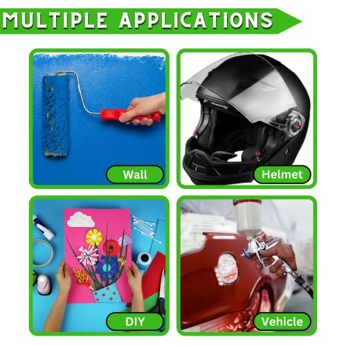 DOAY 5 Rolls Pinstripe Tape - Masking Tape 1/16", 1/8", 1/4", 1/2", 3/4" - Thin Painters Masking Automotive Tape for DIY, Car, Auto, Paint, Art, Tumblers (Green)