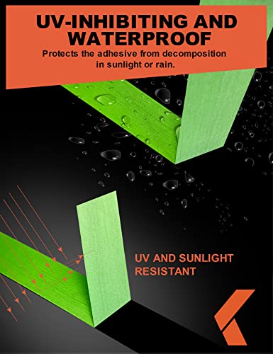 KREFINISH Painters Tape for Car Paint Green No Residue Automotive Masking Tape for Automotive Paint - Heat Resistant for Paint Booth, 0.7 Inches x 60 Yards, 6 Rolls