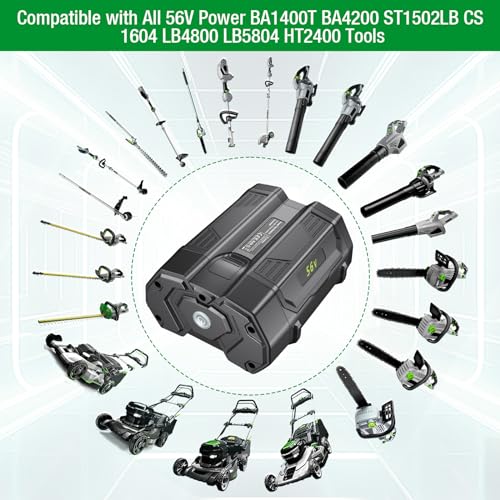 EGO 56V Battery Replacement for Power Tools-Lawn Mower