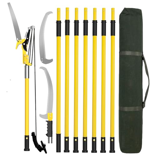 Dremmt 27FT Pole Saw with Thickened Blade