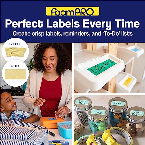 Foampro 149 Tape Cap Compact Tape Dispenser, 3-Pack for 1”, 1 1/2” and 2” Masking and Painter’s Tape | DIY Painting Accessories | Tape Corners, Create Labels, Arts & Crafts Projects & More!