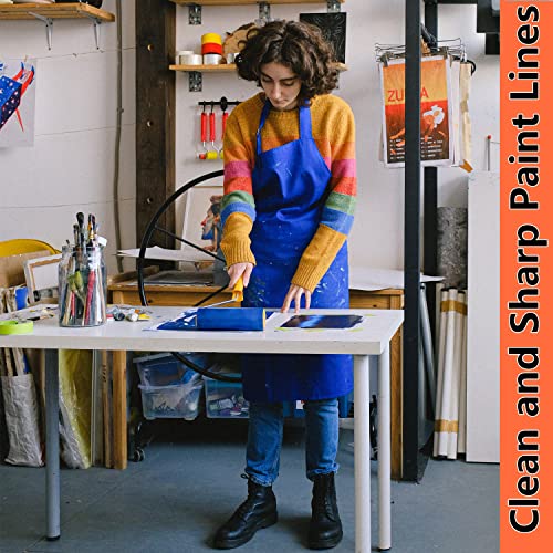 CHUANGSEED 3-Pack Blue Painters Tape 1.88 Inches x 60 Yards Blue Masking Tape Bulk - Sharp Edge Line Technology, Produces Sharp Lines Residue-Free and Artisan Grade Wall Trim Tape