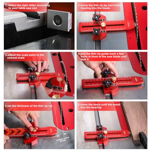 Thin Rip Jig for Table and Band Saws