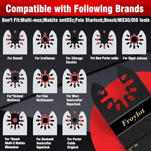 24pcs Titanium Oscillating Tool Blades Metal Wood Cutting