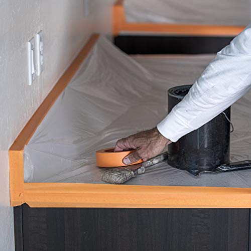 FrogTape Pro Grade Orange Painter’s Tape for Interior and Exterior Applications, 1.41" x 60 yard Roll, 4-Pack