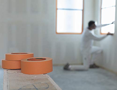 FrogTape Pro Grade Orange Painter’s Tape for Interior and Exterior Applications, 1.41" x 60 yard Roll, 4-Pack
