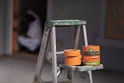 FrogTape Pro Grade Orange Painter’s Tape for Interior and Exterior Applications, 1.41" x 60 yard Roll, 4-Pack